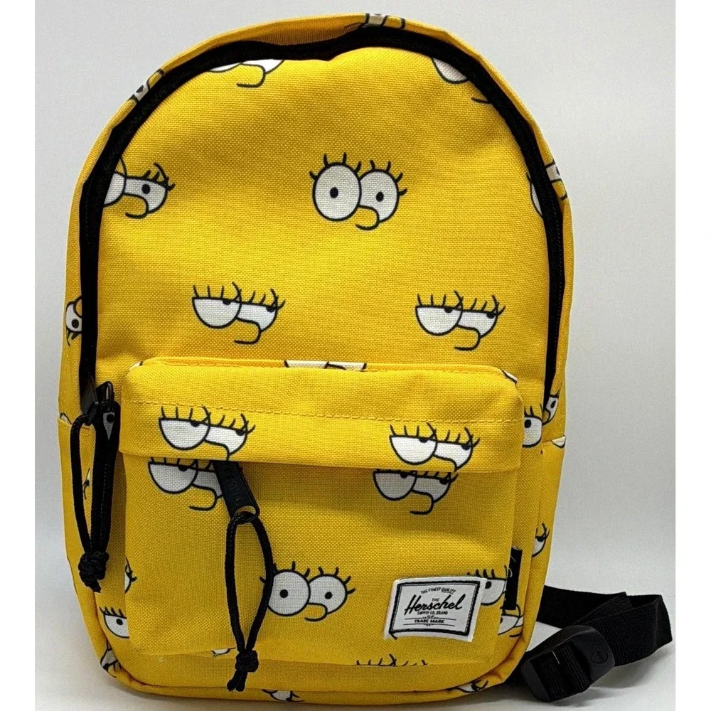 Herschel x The Simpsons Lisa Mini Backpack Allover Print Yellow Adjustable